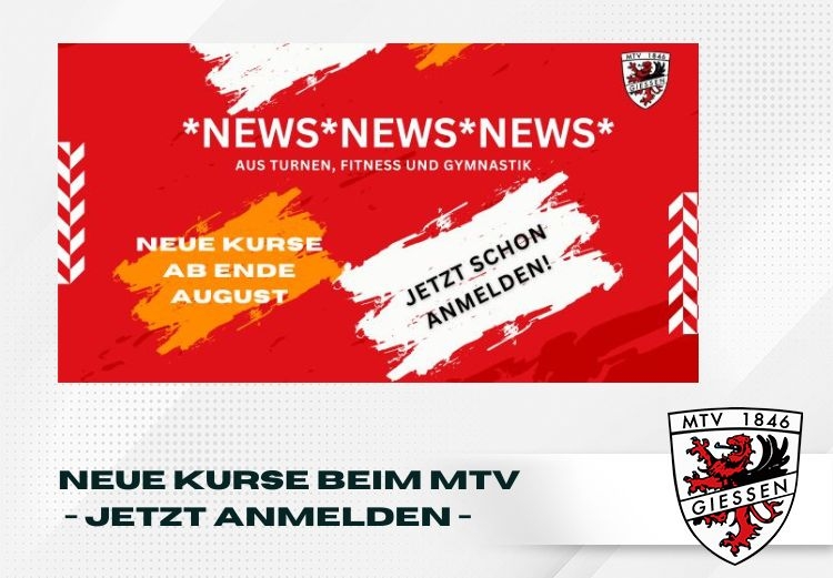 Neue Kurse nach den Ferien - Jetzt anmelden